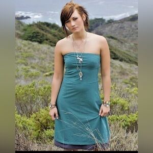 Matilda Jane Teal Strapless Dress
